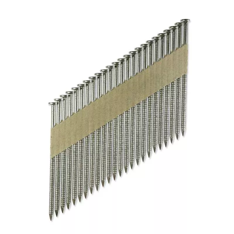 .120 " x 3 " 31-34 Degree Paper Ring Shank Nail - 304 Stainless Steel, Pkg 1000