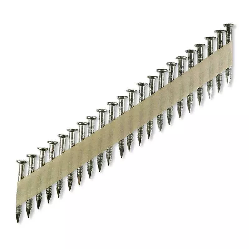 .131 " x 2-1/2 " Tape Collation 33 Degree Ring Shank Connector Nail - 316 Stainless Steel, Pkg 1500