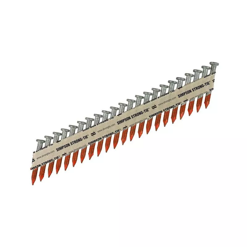.148 x 2-1/2 " Smooth Shank Connector Nail 33 Degree - Bright Coating, Pkg 2500