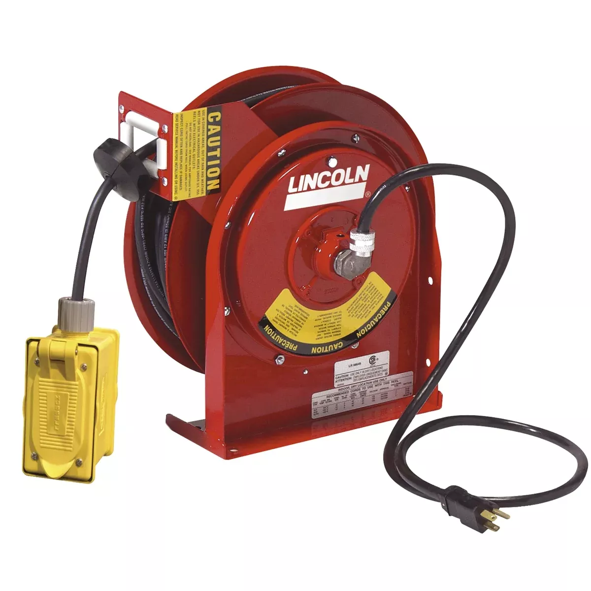 Heavy Duty 45 ft. Reel with Duplex Outlet Box with GFCI (F) LIN91032 Lincoln Lubrication