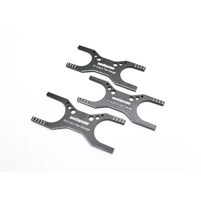 Reflex Racing Aluminum Tire Gauge Set (3pcs) - 21.0mm to 25.5mm